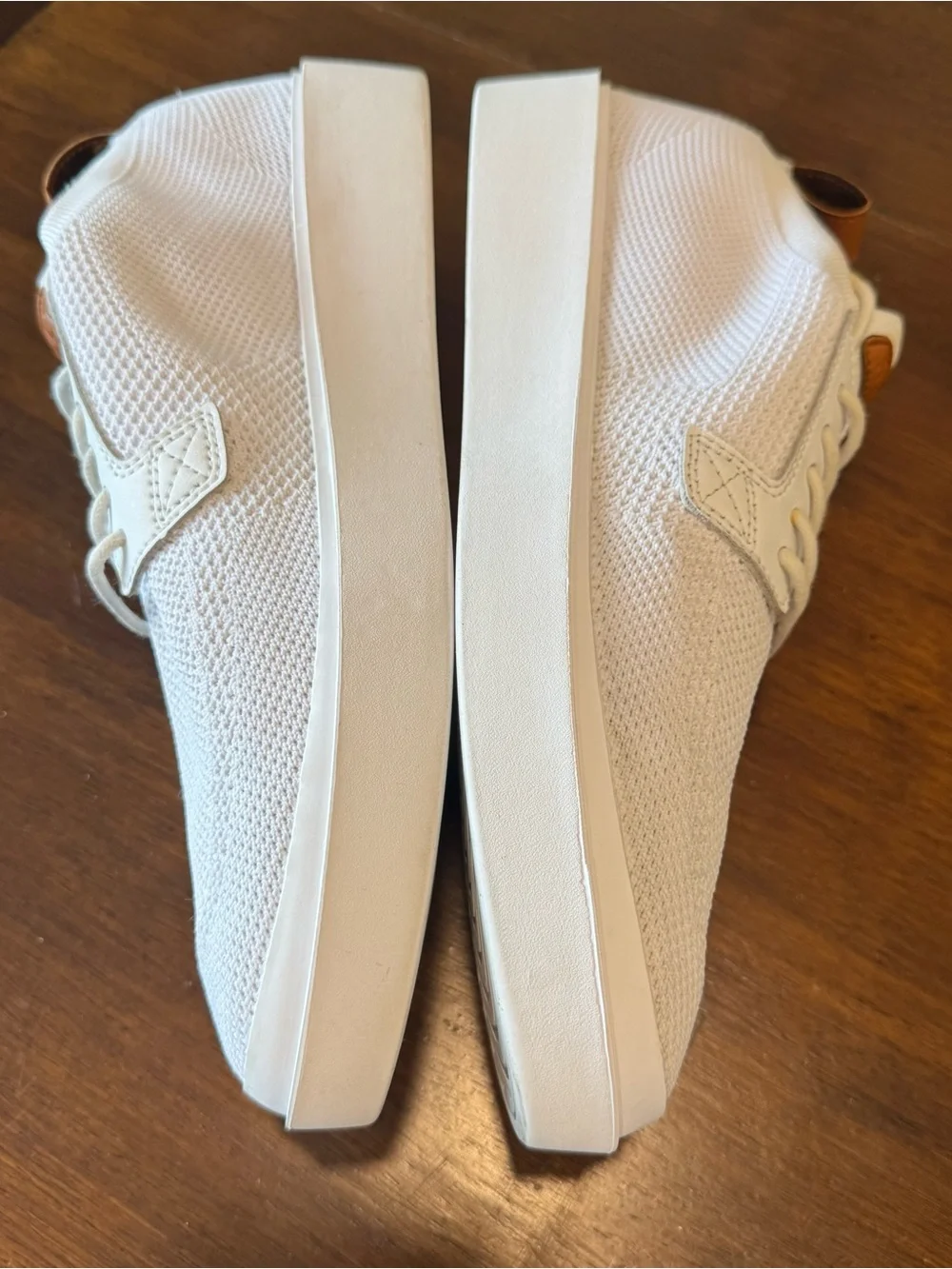 BYLT Lido Knit Shoes Sneakers Low Top Lace Up Comfort ALL White Mens SZ 12